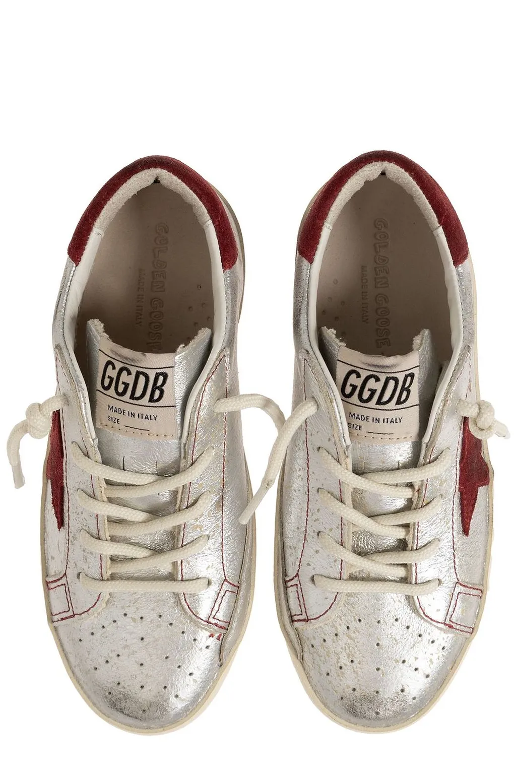 Golden Goose Kids Super Star Distressed Low-Tops