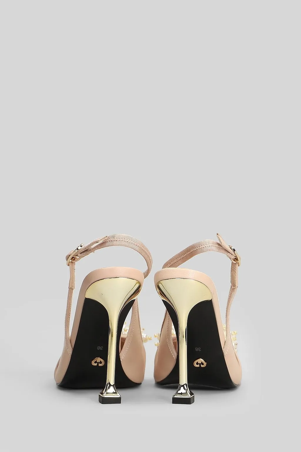 Pipoca Embellished Slingback Pumps