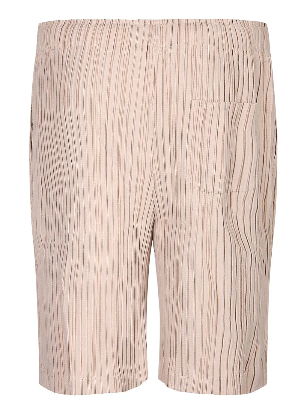 Gongdid Design Elastic-Waist Stripe Shorts