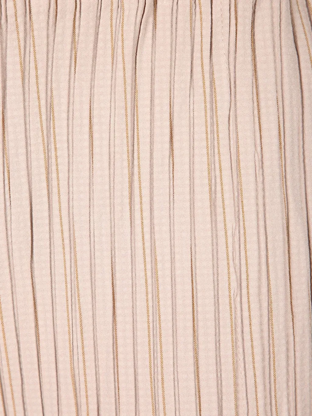 Gongdid Design Elastic-Waist Stripe Shorts