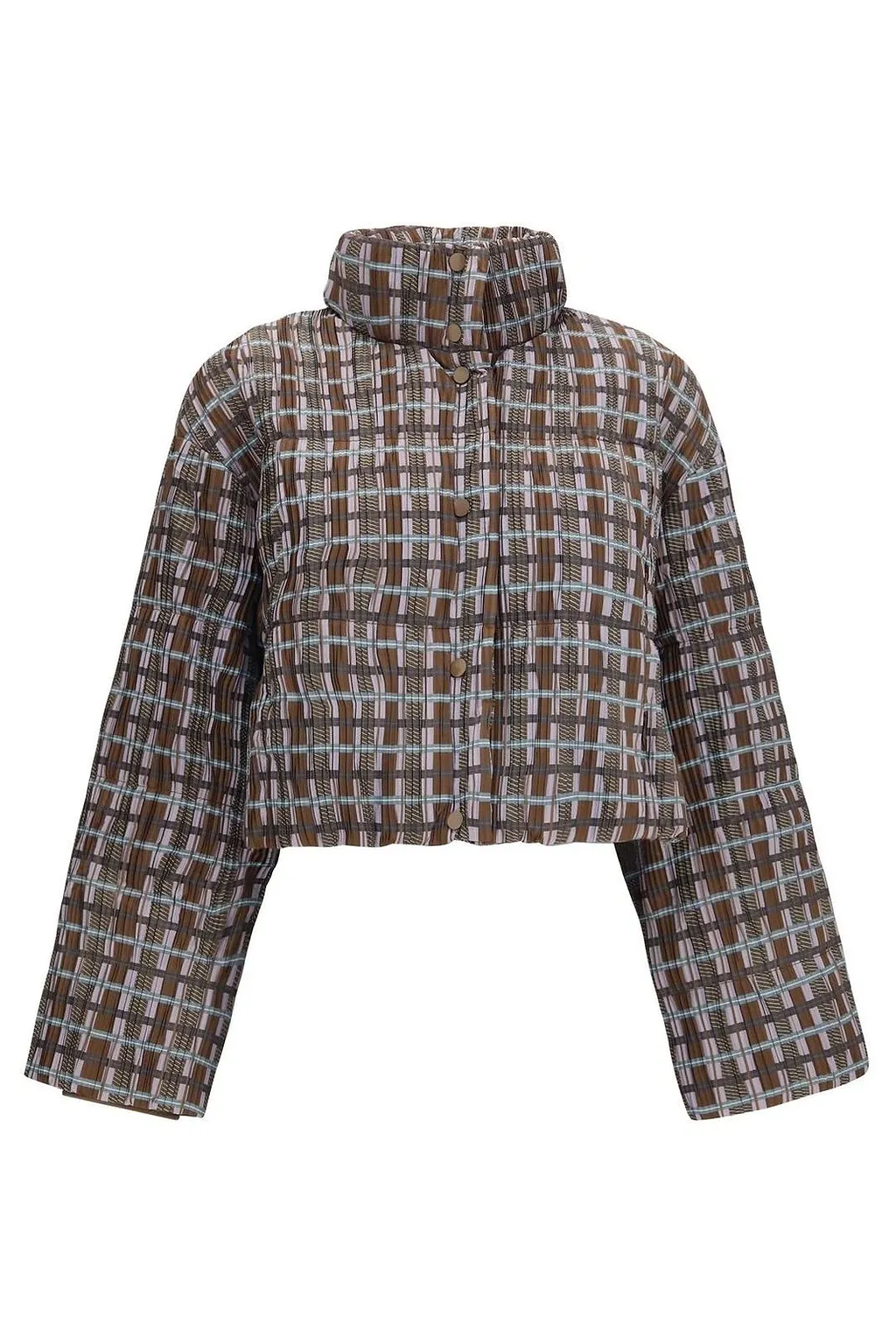 Gongdid Design Checked Padded Jacket