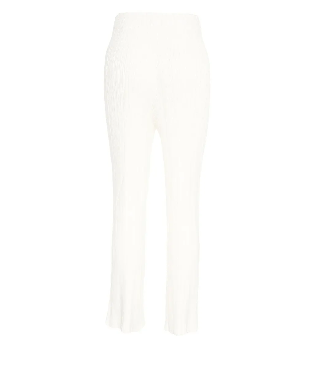 Denim Pleated Pants