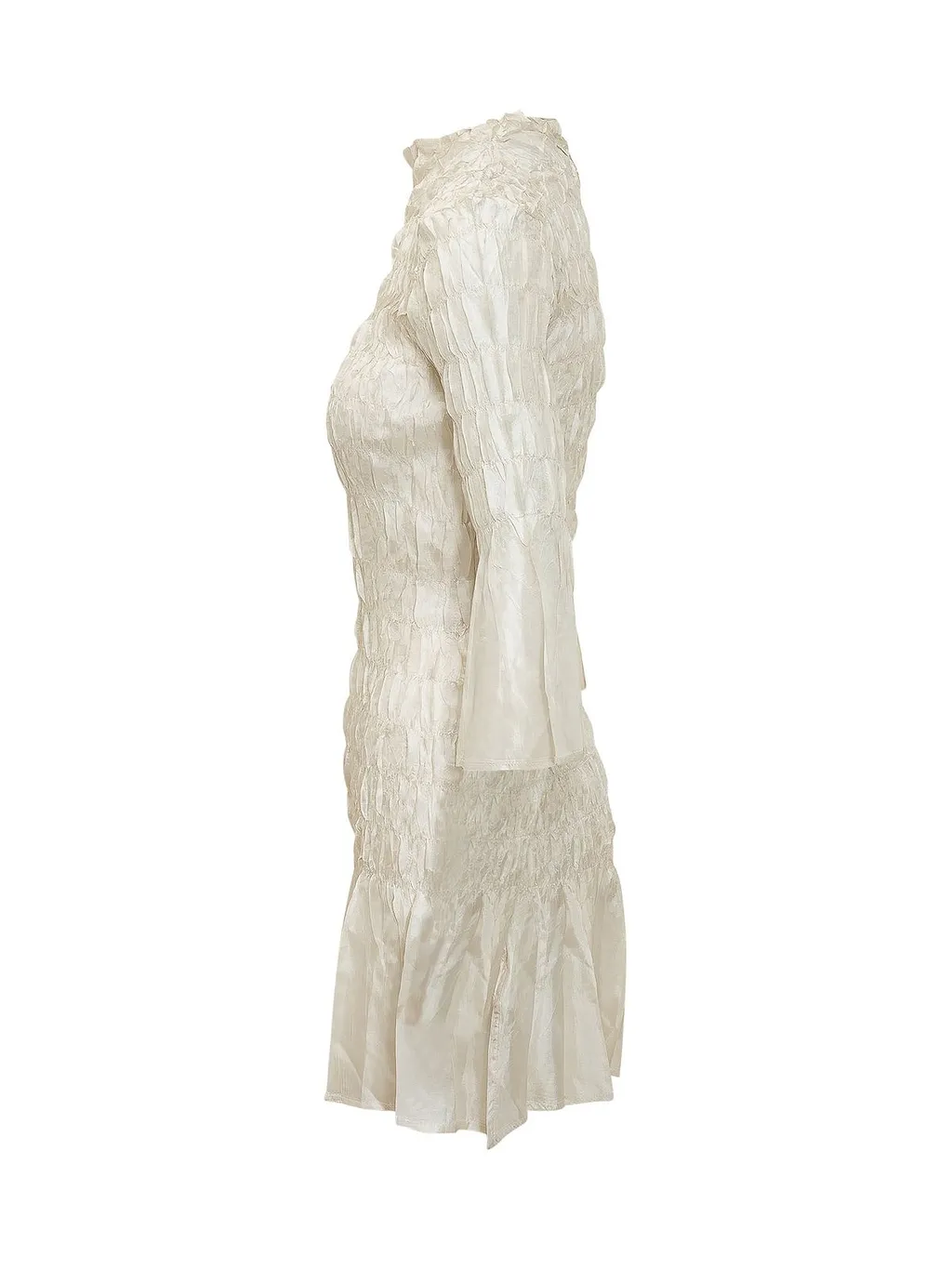 Gongdid Design Hand Pleated Mini Dress