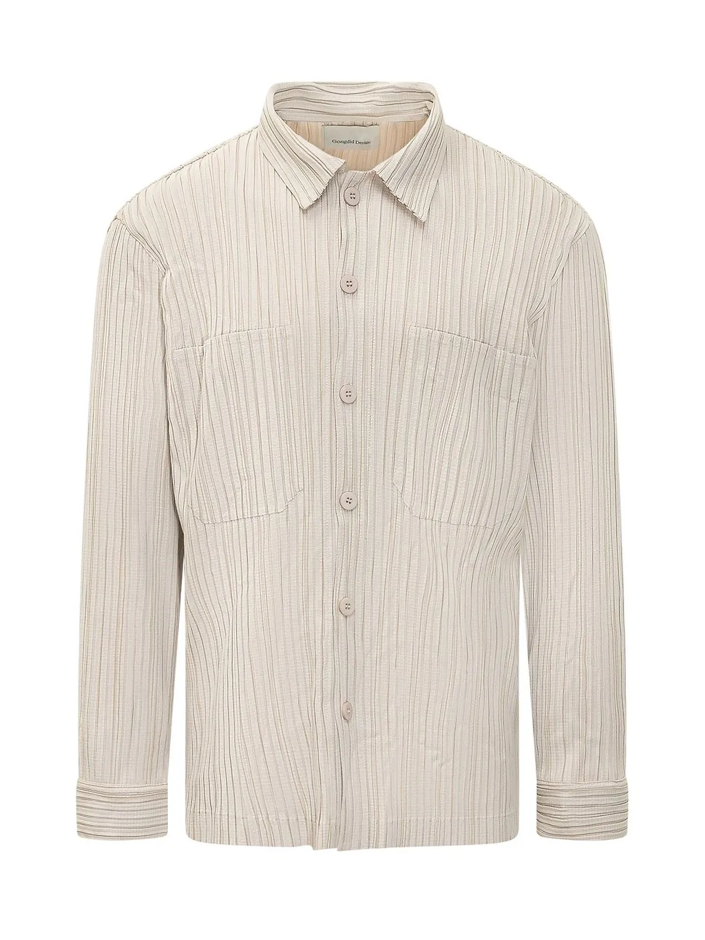 Gongdid Design Pinstripe Buttoned Shirt