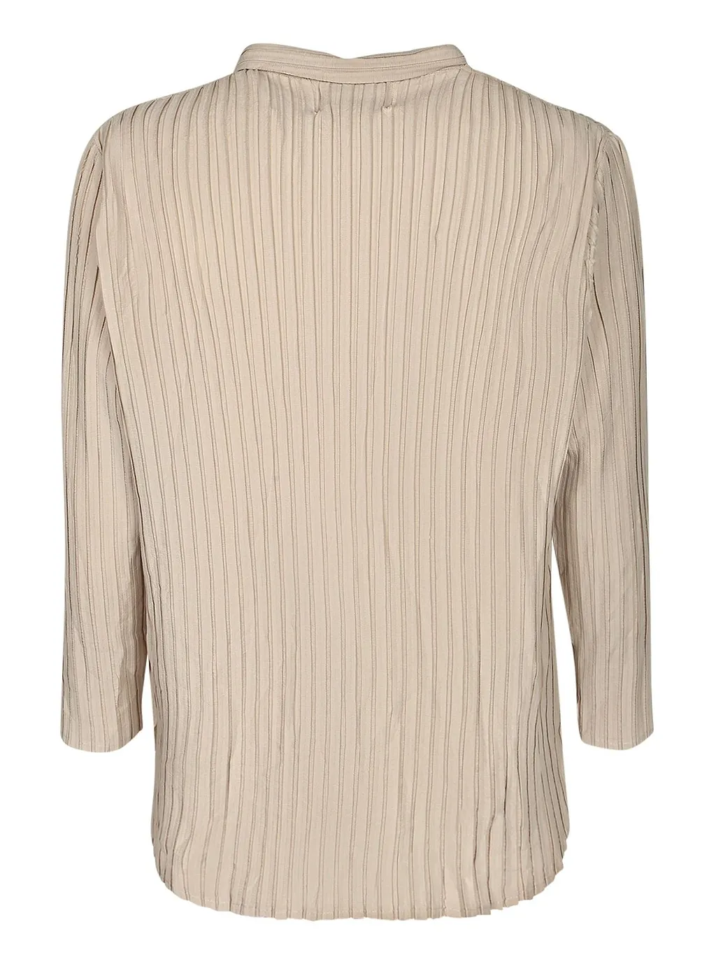 Gongdid Design Pleated Buttoned Polo Shirt
