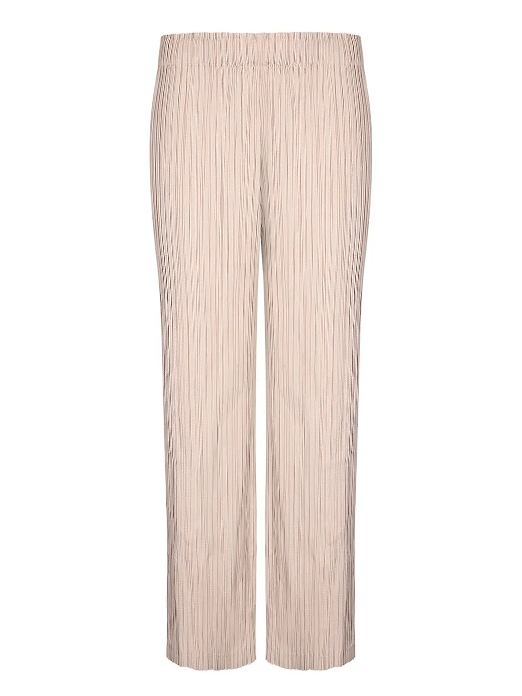 Pleated Straight-Leg Pants