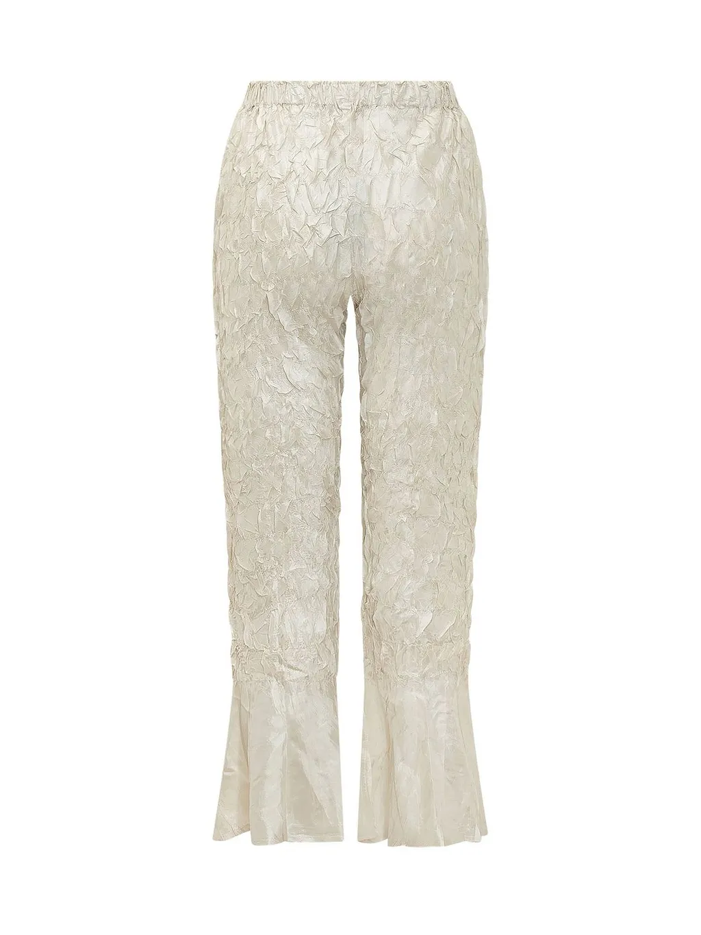 Textured Flared Pants