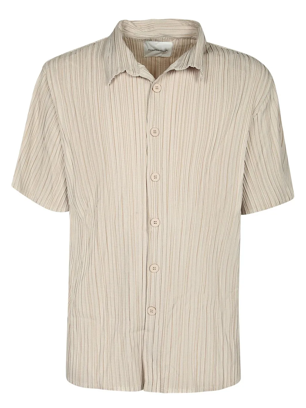 Gongdid Design Short-Sleeve Buttoned Shirt
