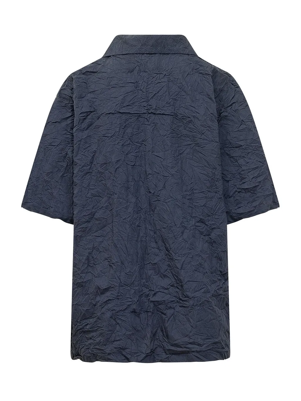 Gongdid Design Short Sleeve Crinkled Shirt