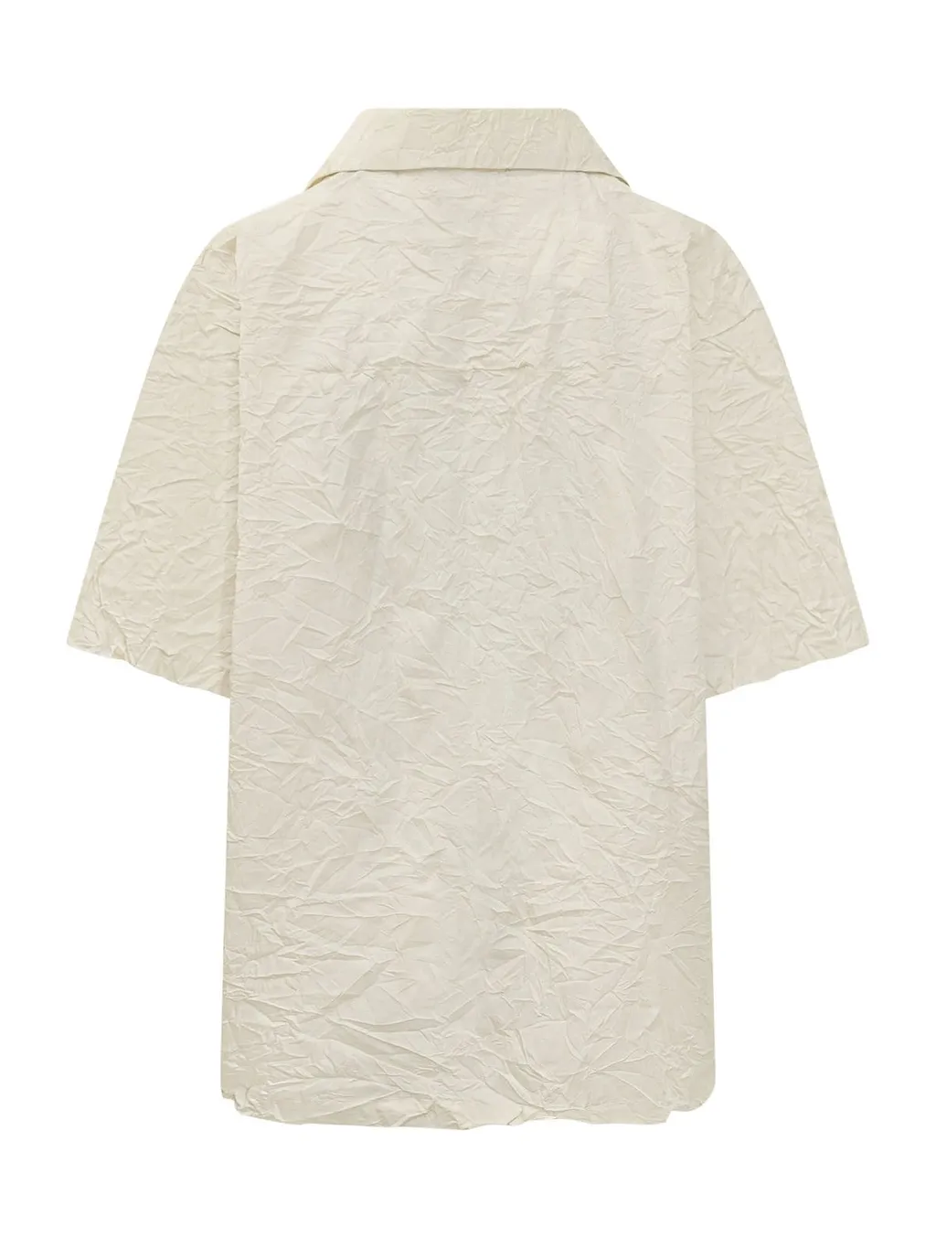 Gongdid Design Short Sleeve Crinkled Shirt