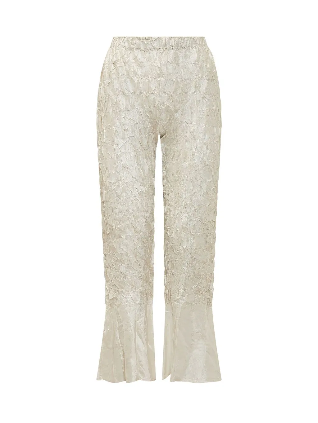Textured Flared Pants