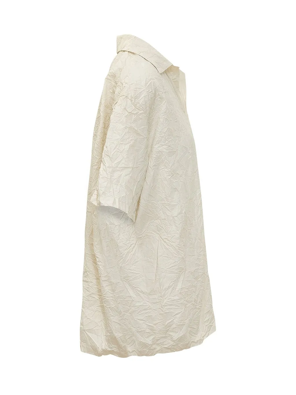 Gongdid Design Short Sleeve Crinkled Shirt