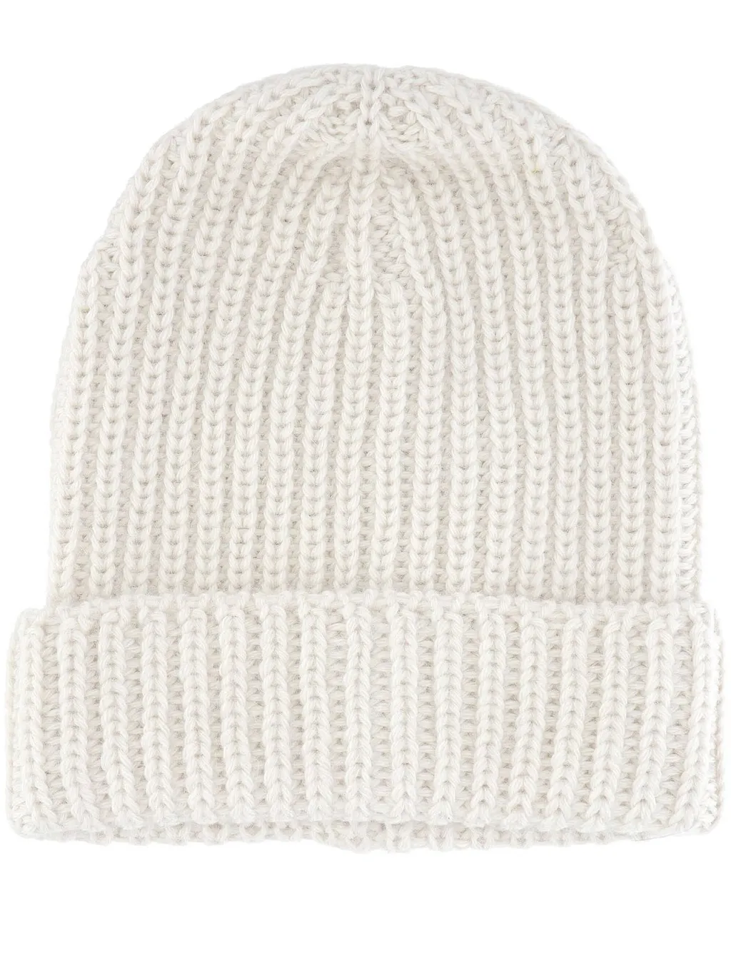 Gran Sasso Ribbed Knit Beanie Hat