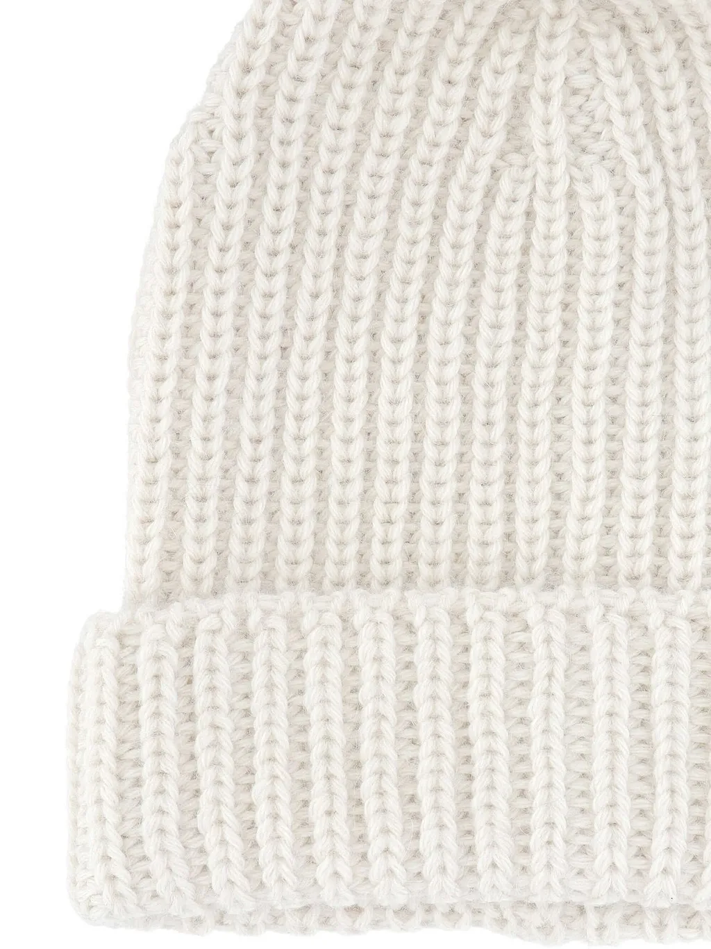 Gran Sasso Ribbed Knit Beanie Hat