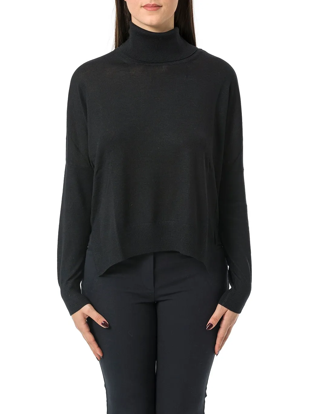 Gran Sasso Turtleneck Side Slit Jumper