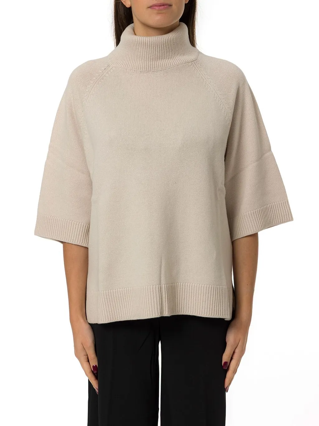 Gran Sasso Turtleneck Rear Slit Jumper