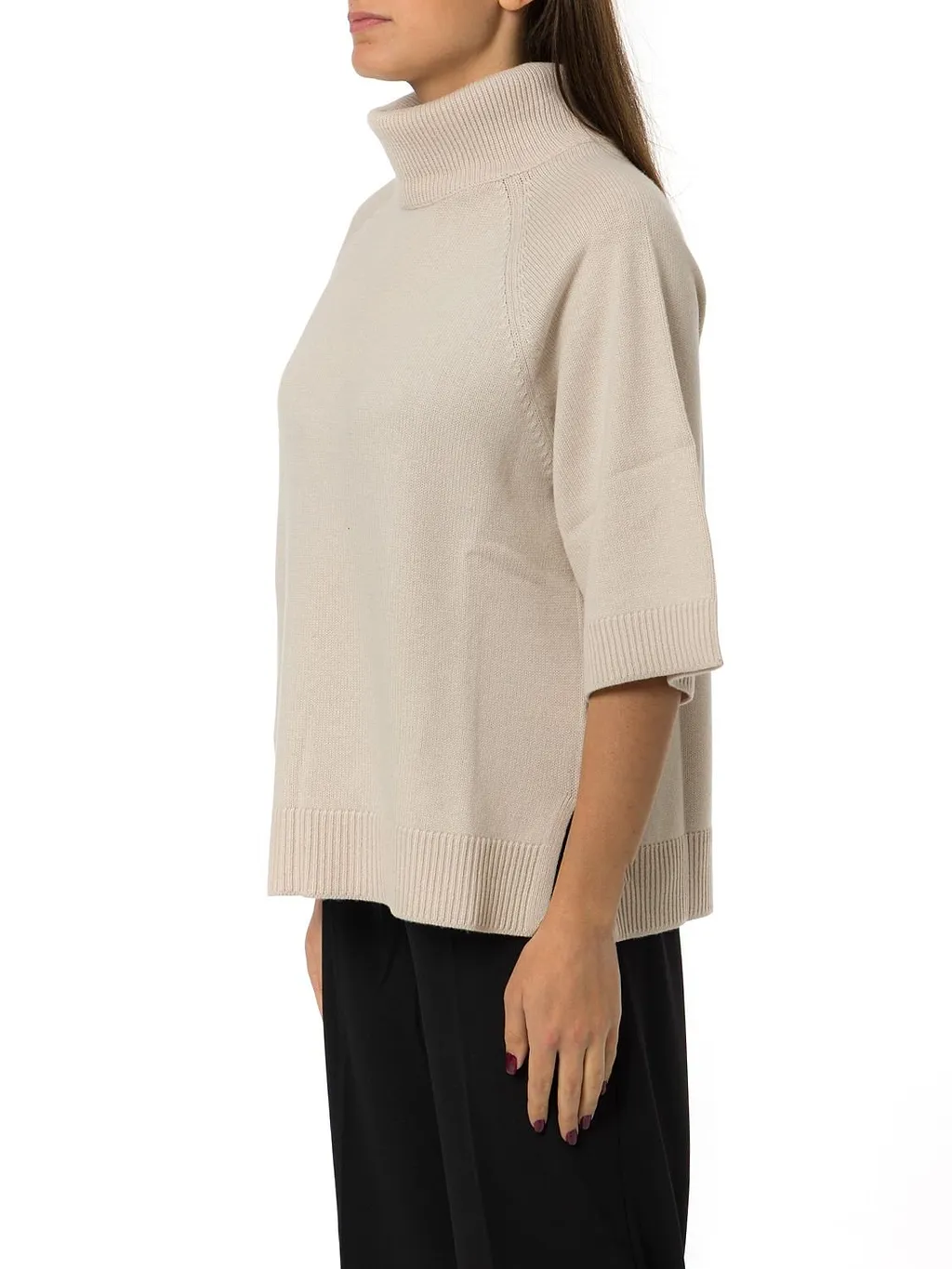 Gran Sasso Turtleneck Rear Slit Jumper