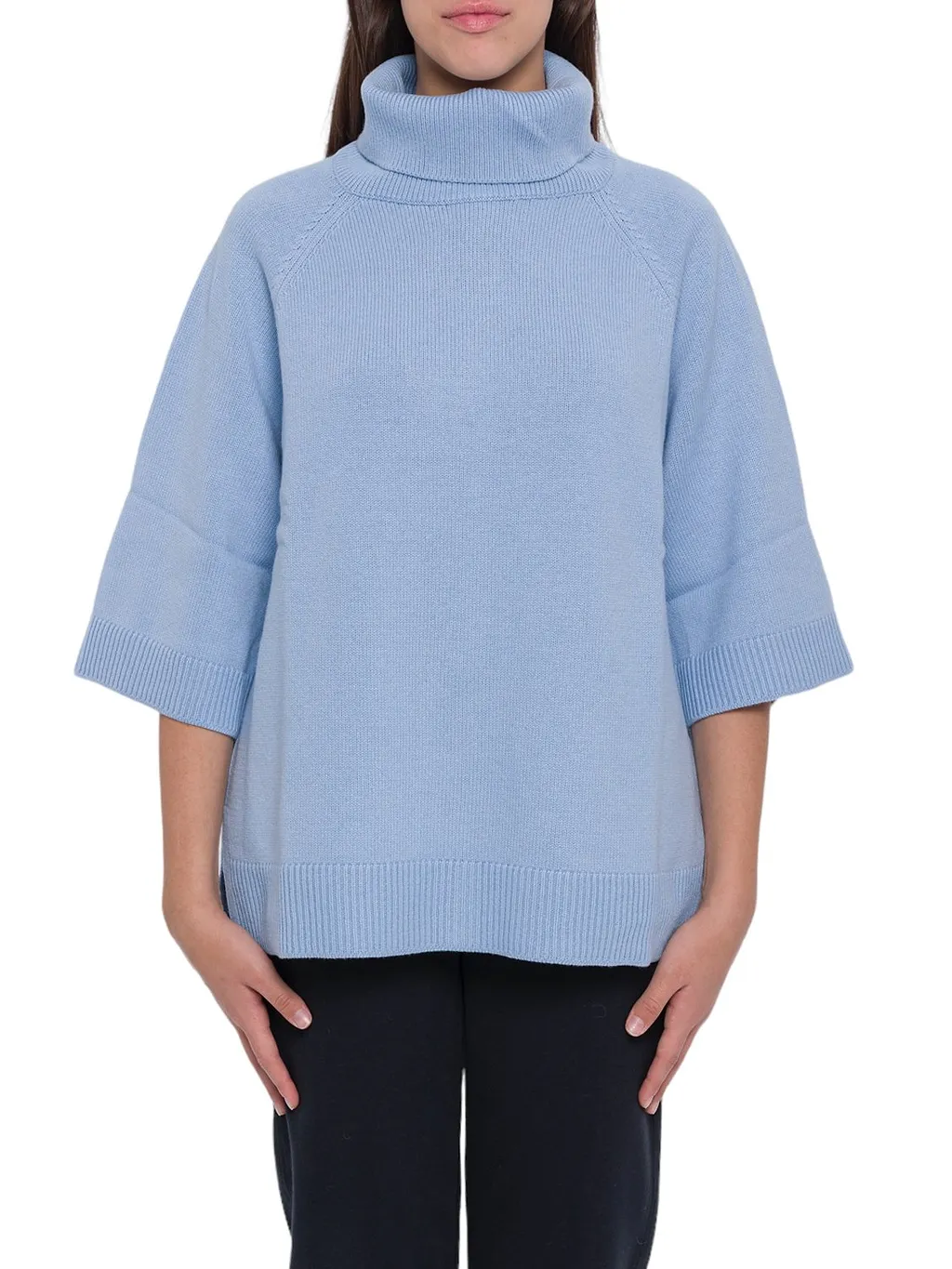 Gran Sasso Turtleneck Rear Slit Jumper