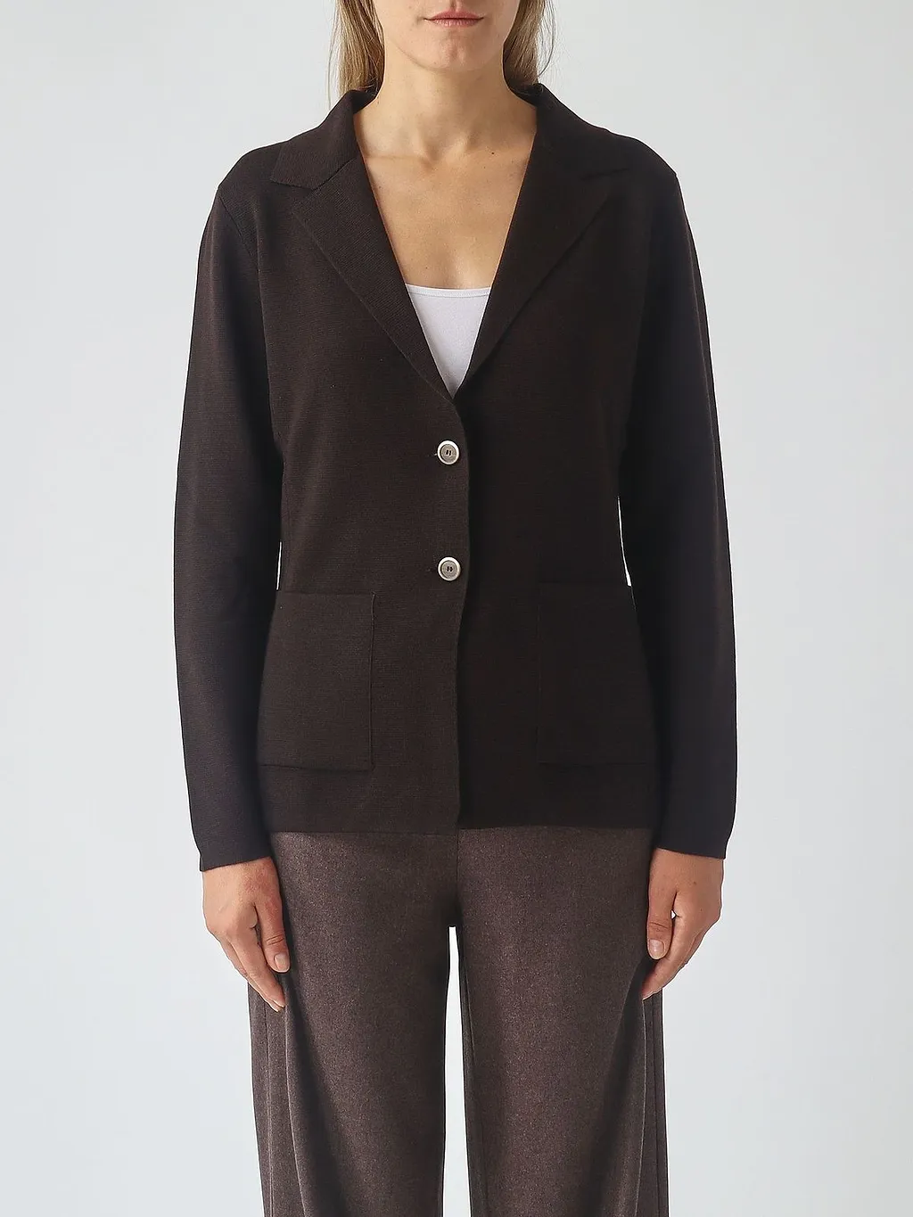 Gran Sasso Two-Button Knitted Jacket