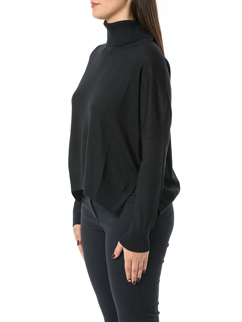 Gran Sasso Turtleneck Side Slit Jumper