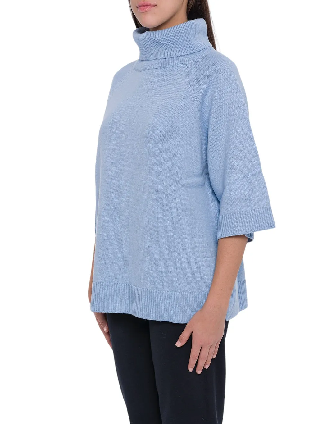 Gran Sasso Turtleneck Rear Slit Jumper