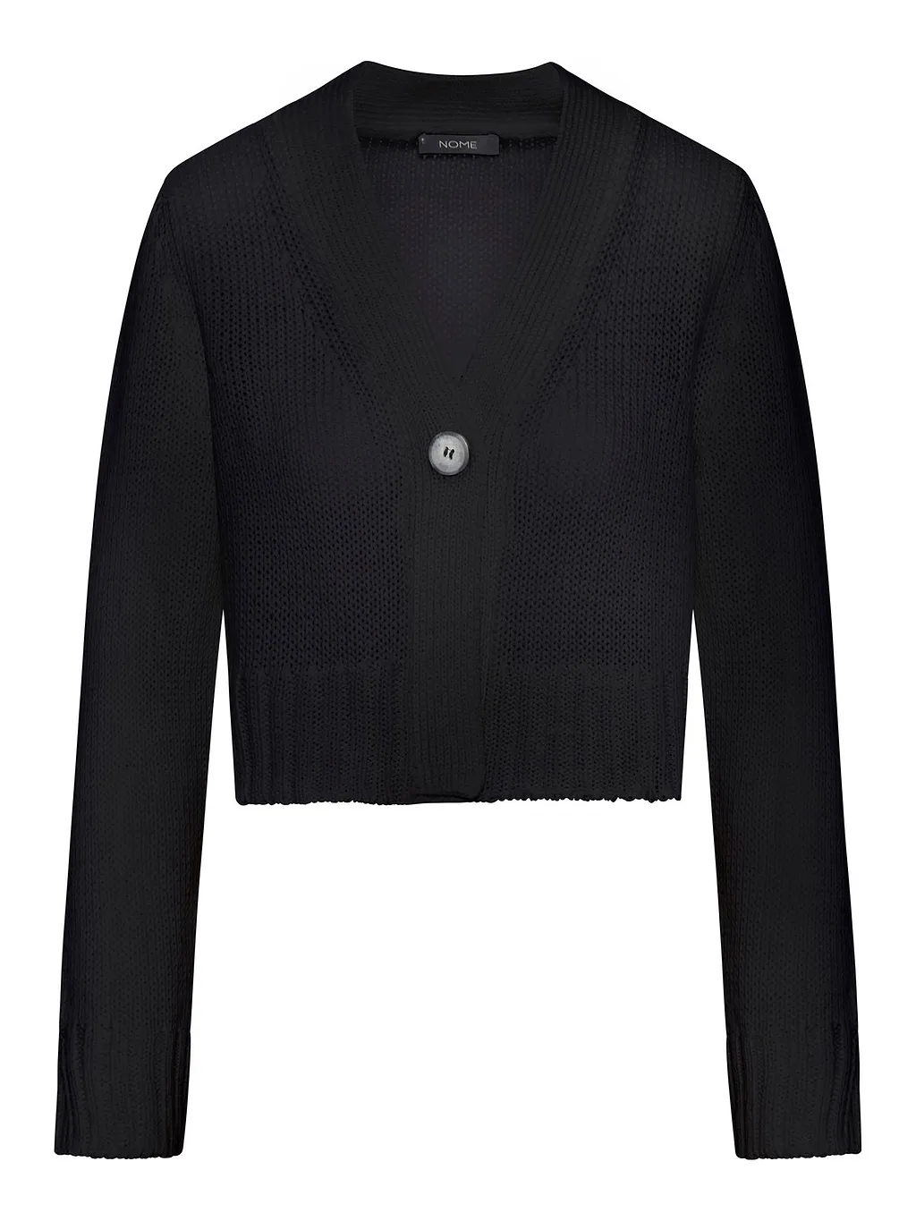 V-Neck Cropped Cardigan