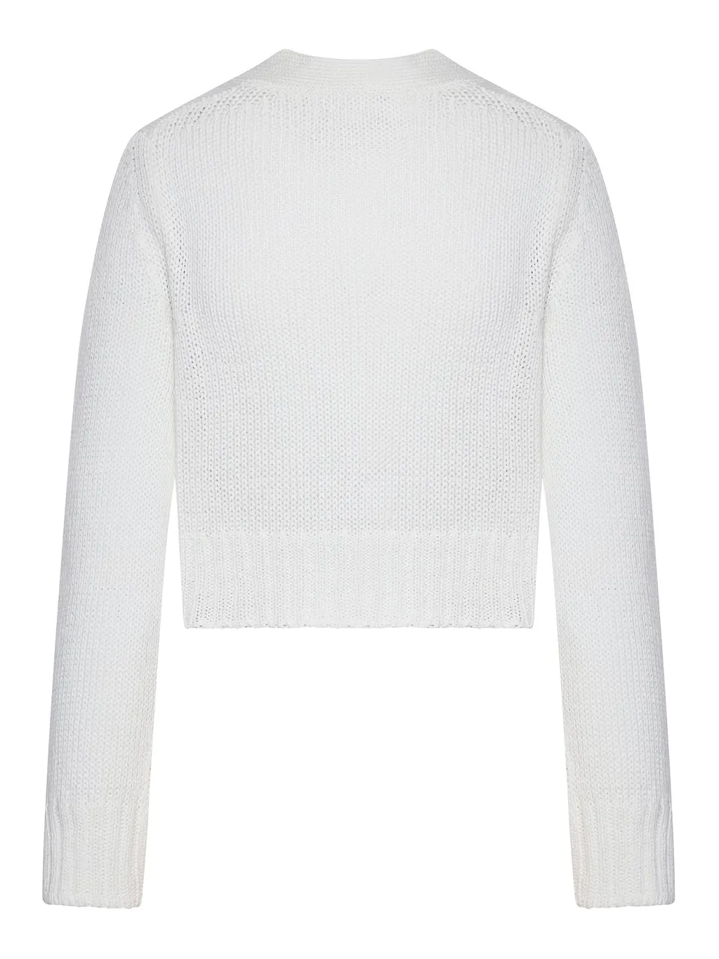 Gran Sasso V-Neck Cropped Cardigan