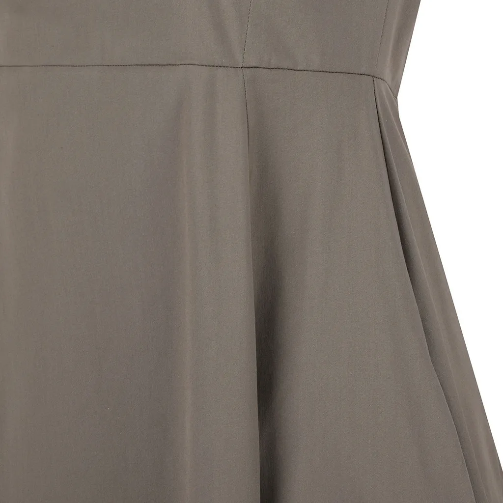 Gran Sasso V-Neck Midi Dress