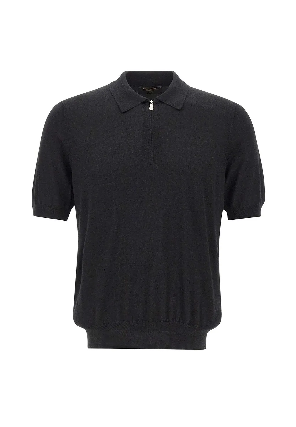 Gran Sasso Zip Collar Knit Polo Shirt