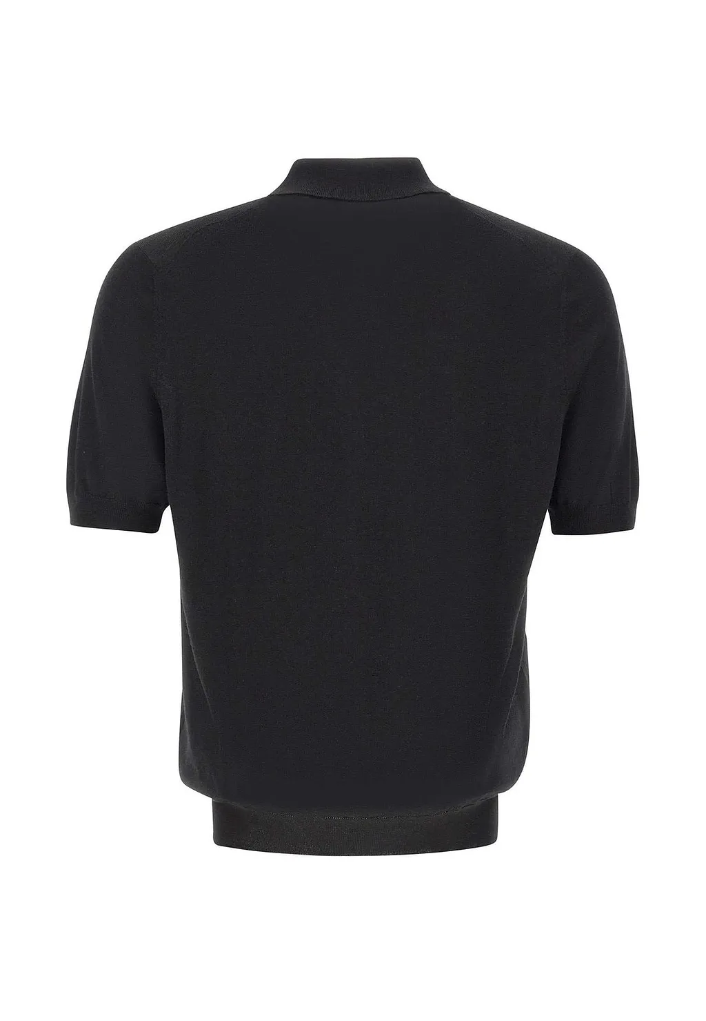 Gran Sasso Zip Collar Knit Polo Shirt