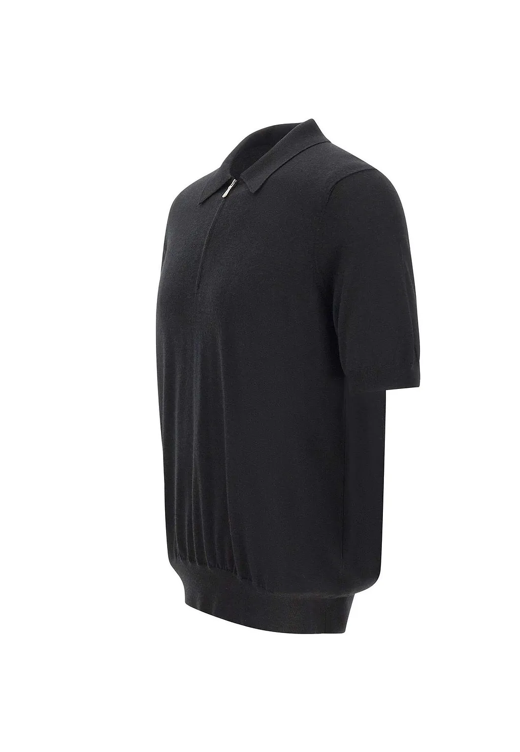Gran Sasso Zip Collar Knit Polo Shirt