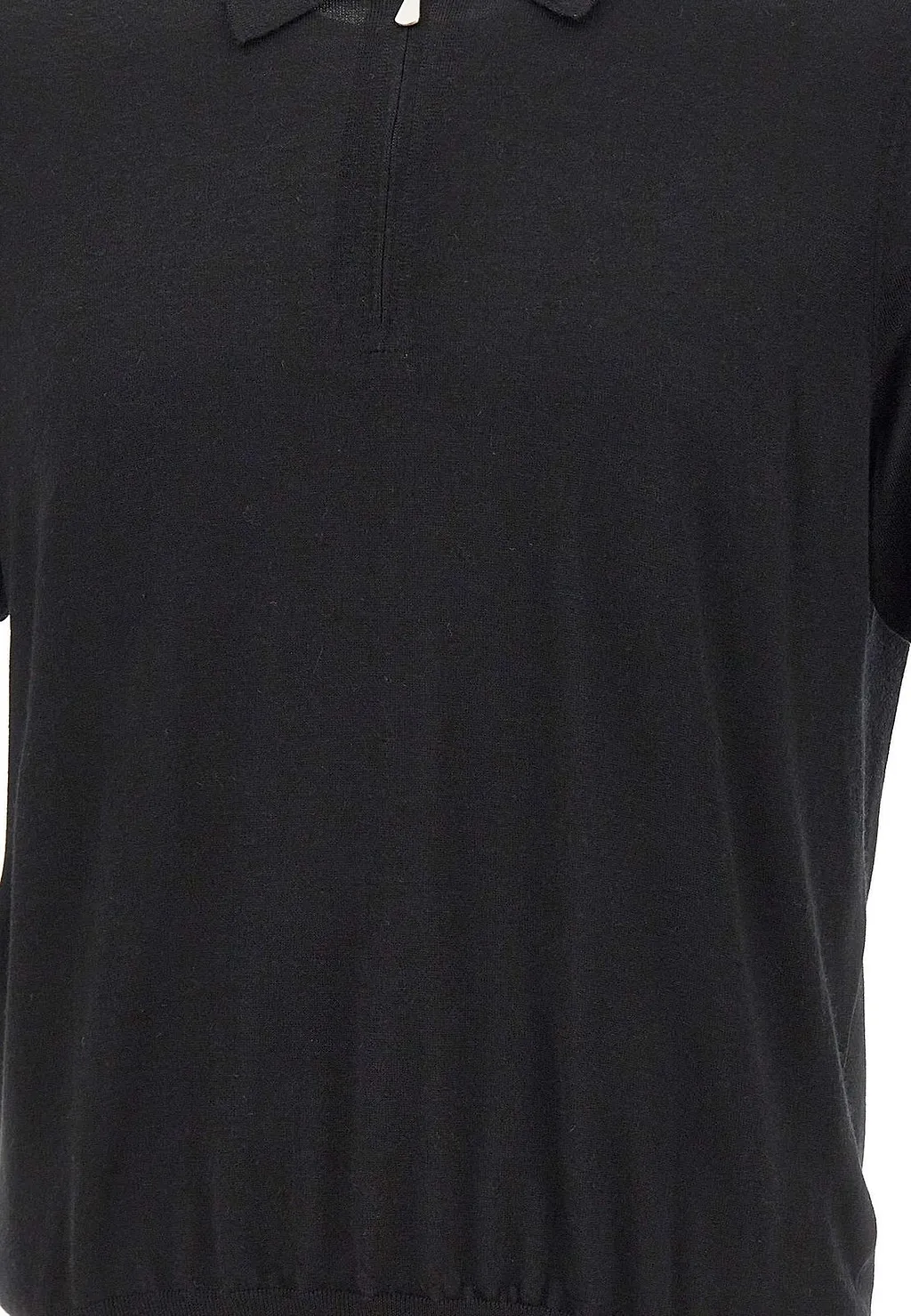 Gran Sasso Zip Collar Knit Polo Shirt