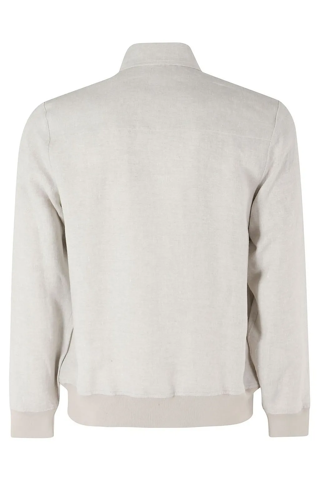 Gran Sasso Zip-Front Linen-Cotton Jacket