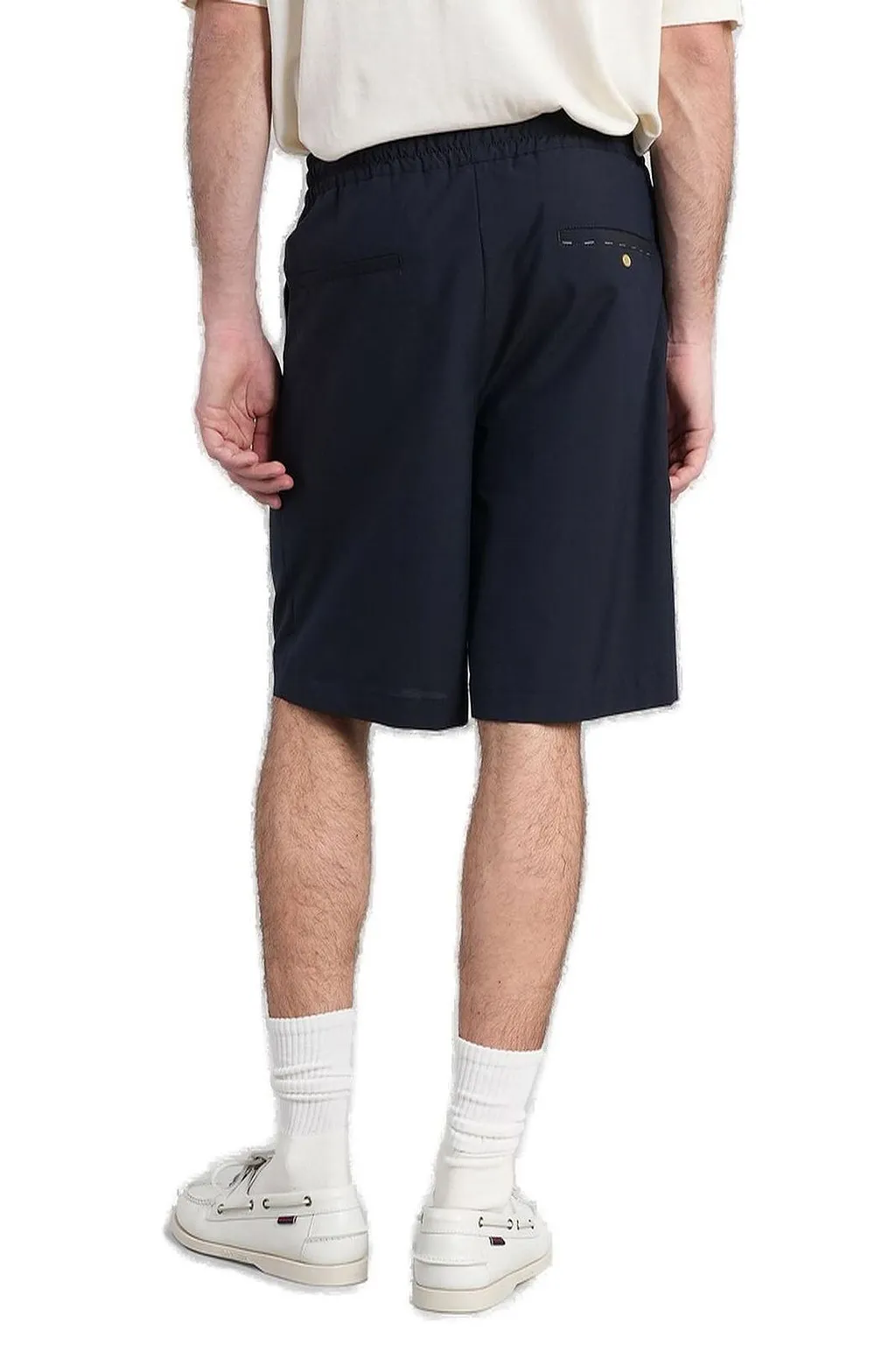 Davis Elasticated Waistband Drawstring Pleated Shorts