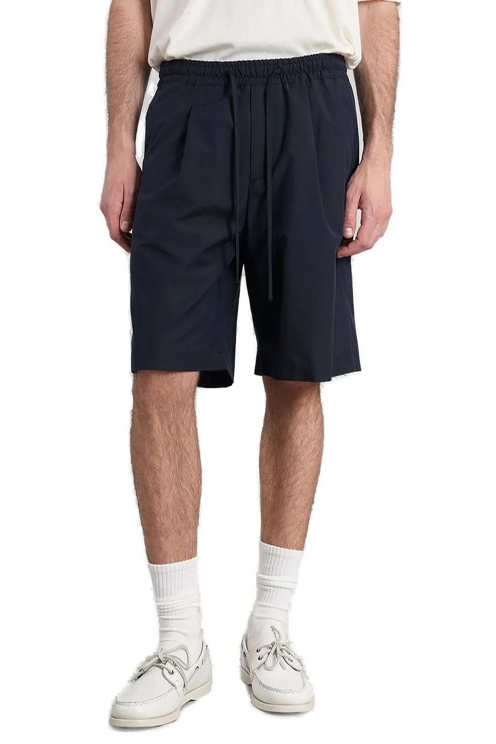 Davis Elasticated Waistband Drawstring Pleated Shorts