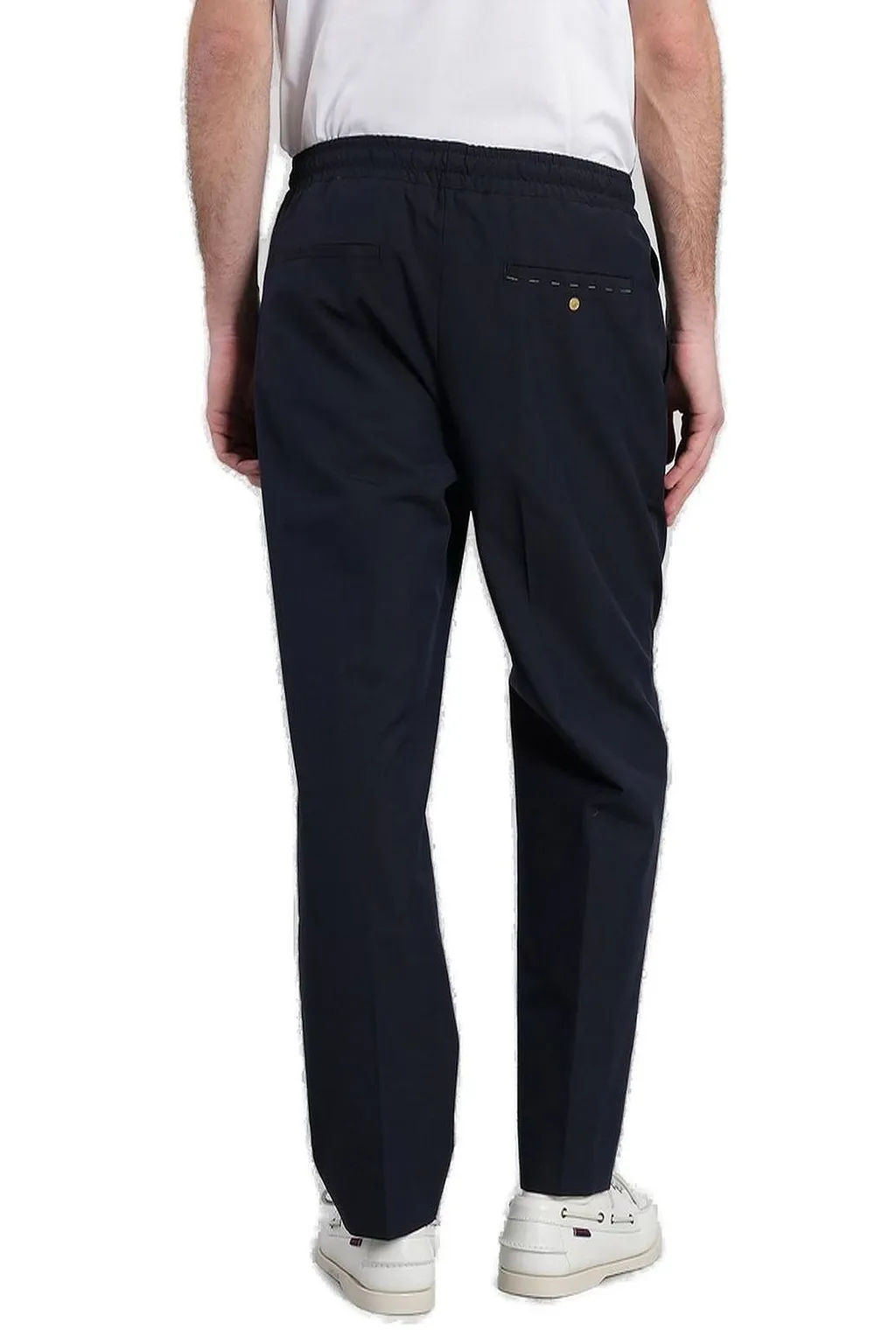 Grayed Ali Elasticated-Waist Pleated Trousers