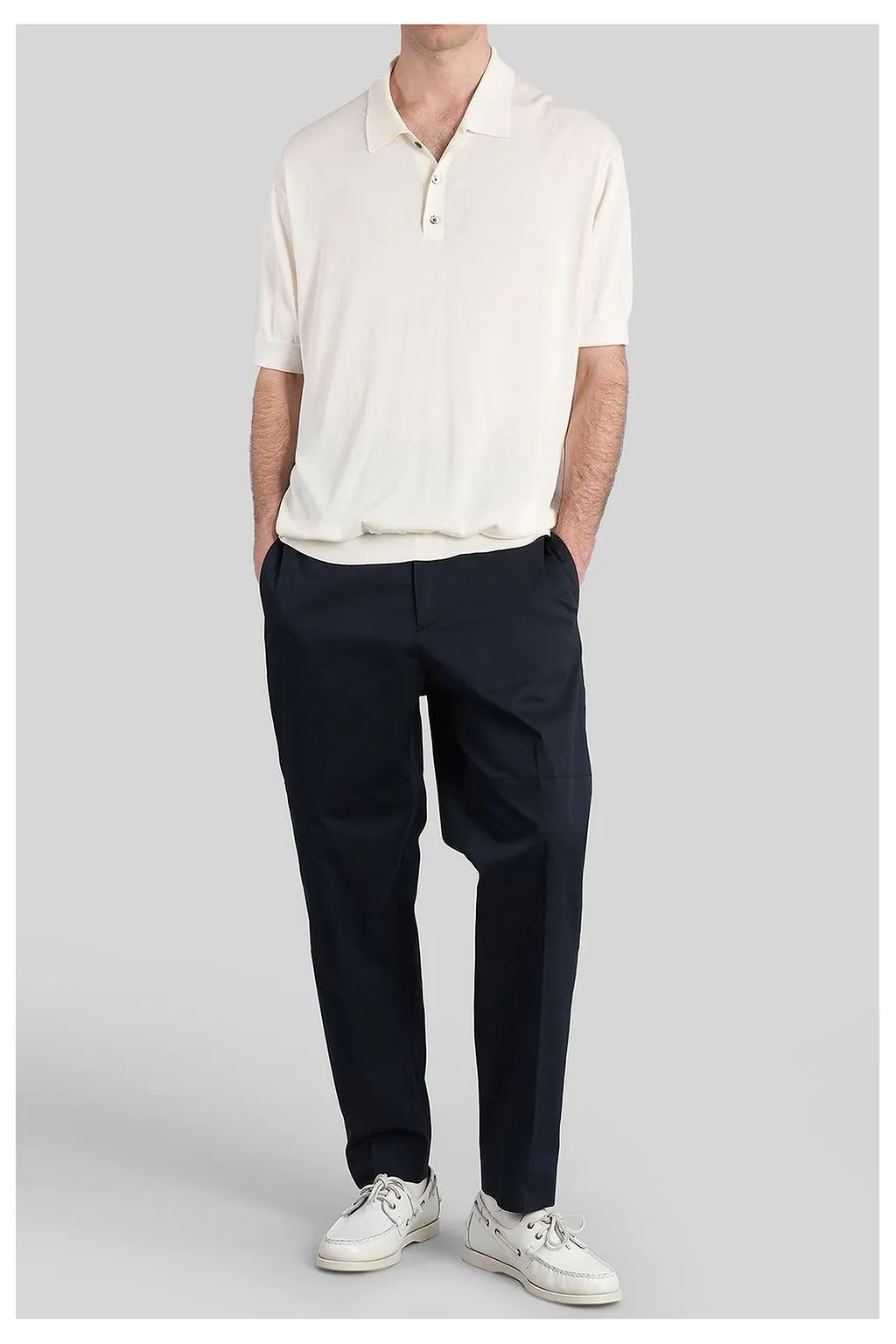 Grayed Diky Pleated Trousers