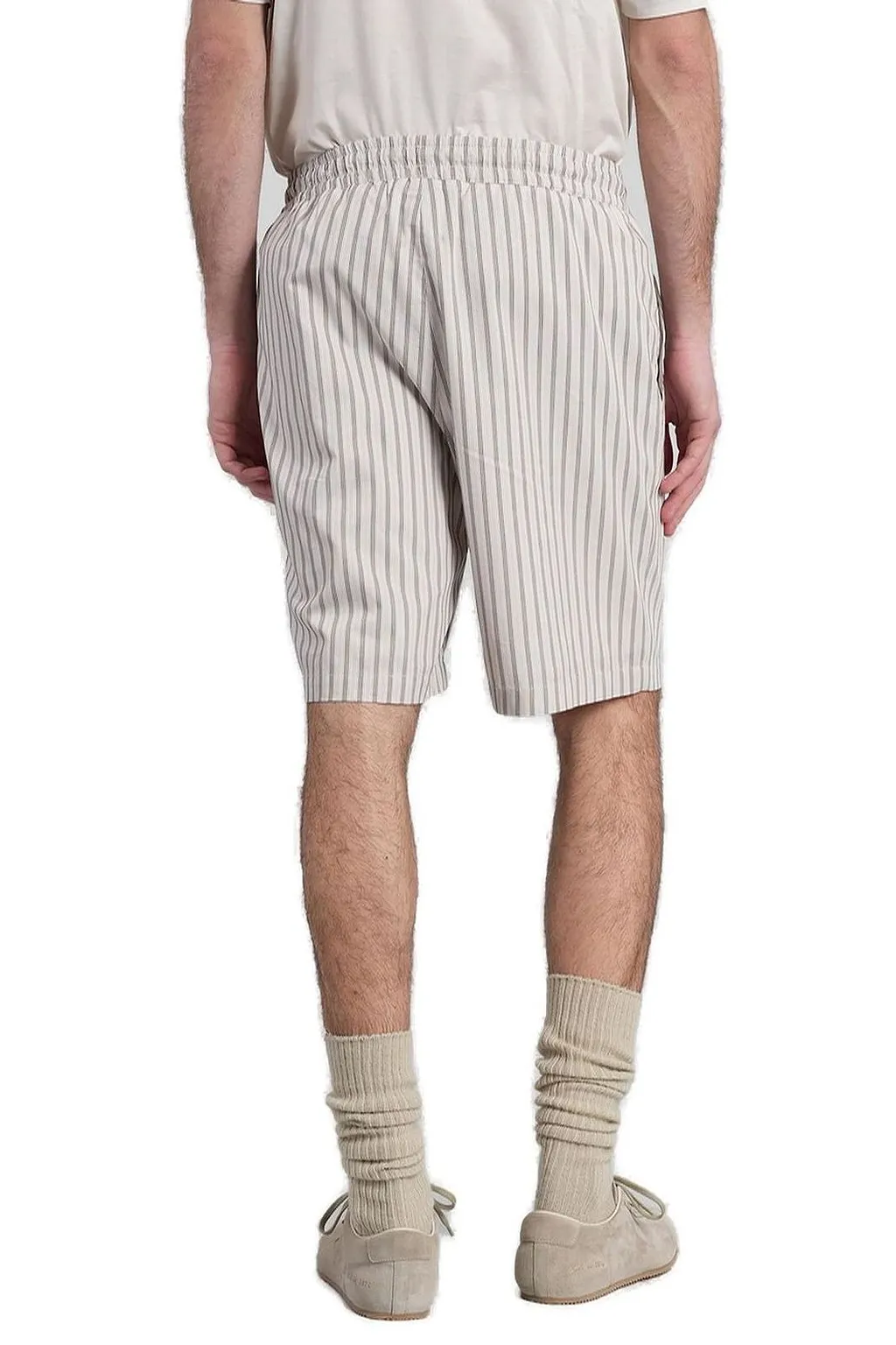 Striped Drawstring Shorts