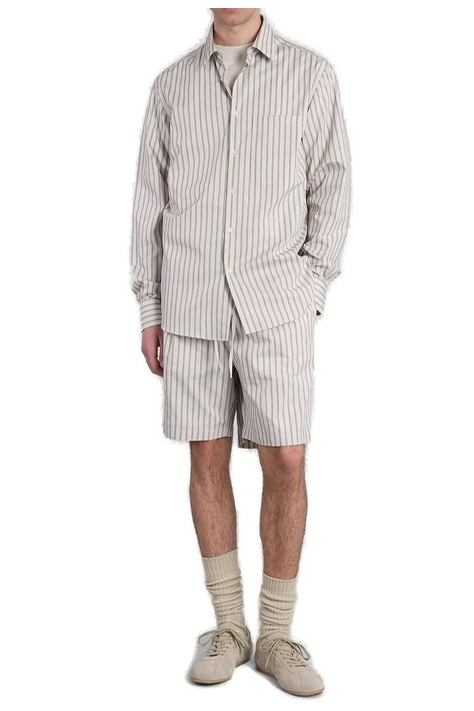 Striped Drawstring Shorts