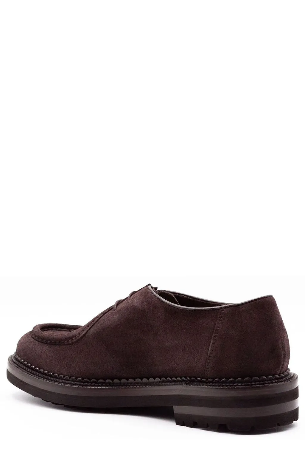 Green George Apron-Toe Derby Shoes