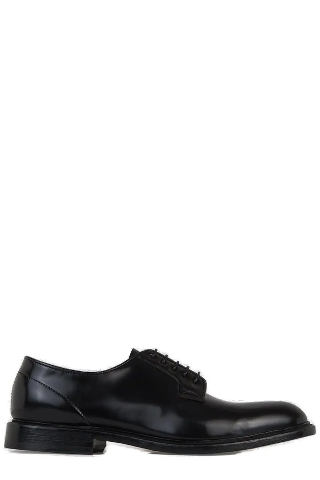 Green George Round Toe Classic Derby Shoes
