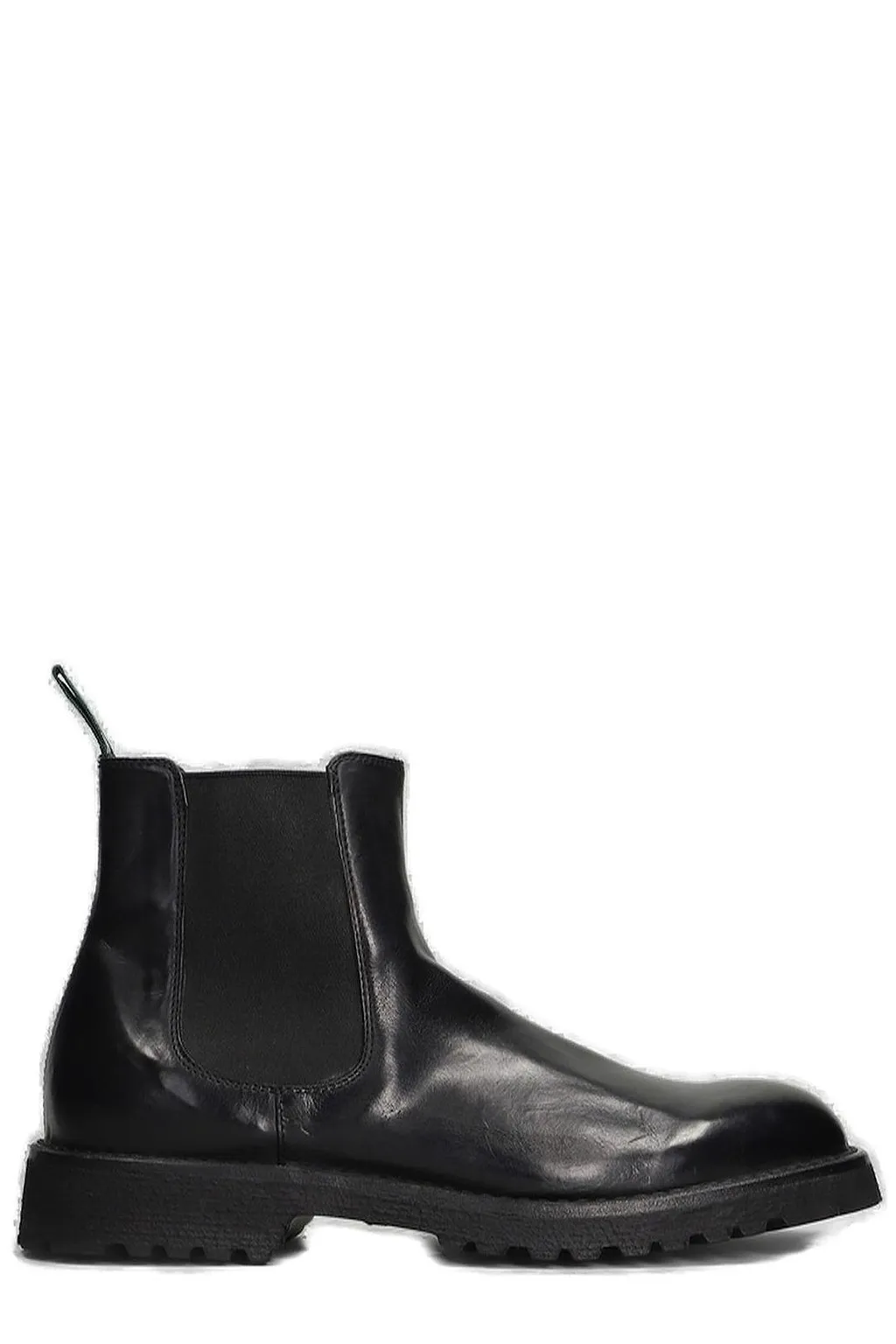 Green George Round Toe Combat Boots