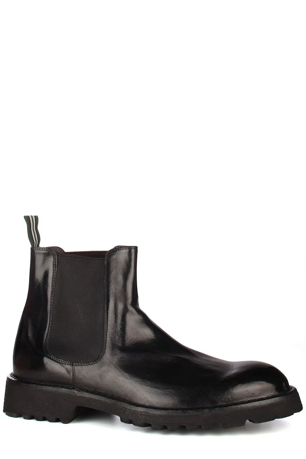 Green George Round Toe Combat Boots