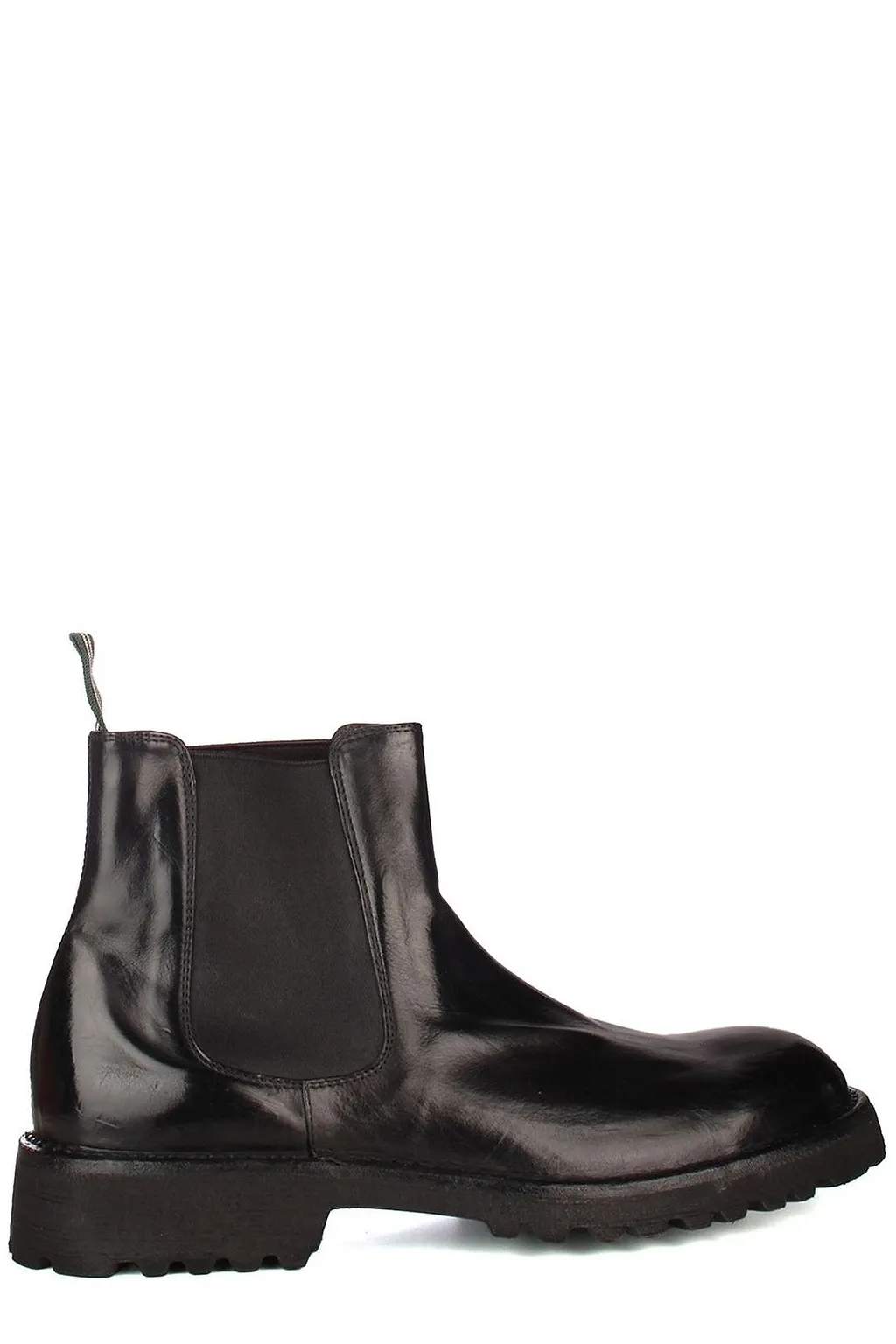 Green George Round Toe Combat Boots