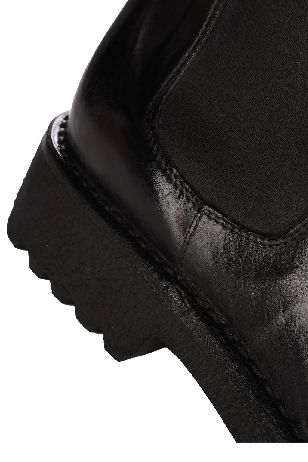 Green George Round Toe Combat Boots