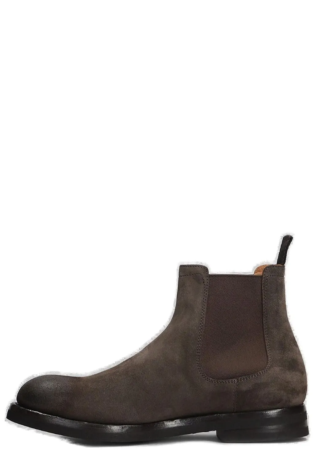 Green George Round Toe Combat Boots