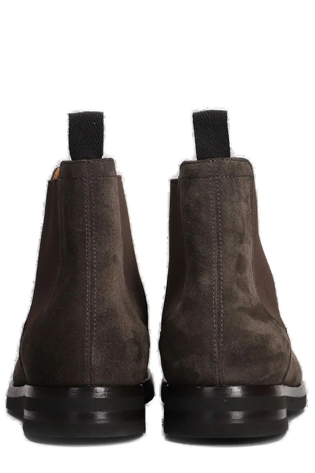 Green George Round Toe Combat Boots