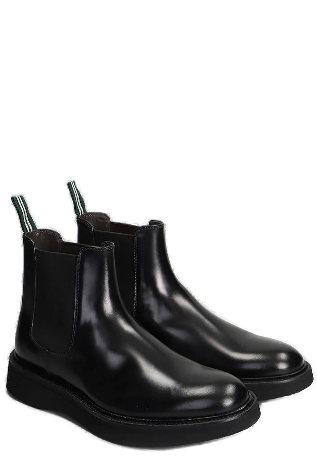 Green George Round Toe Combat Boots