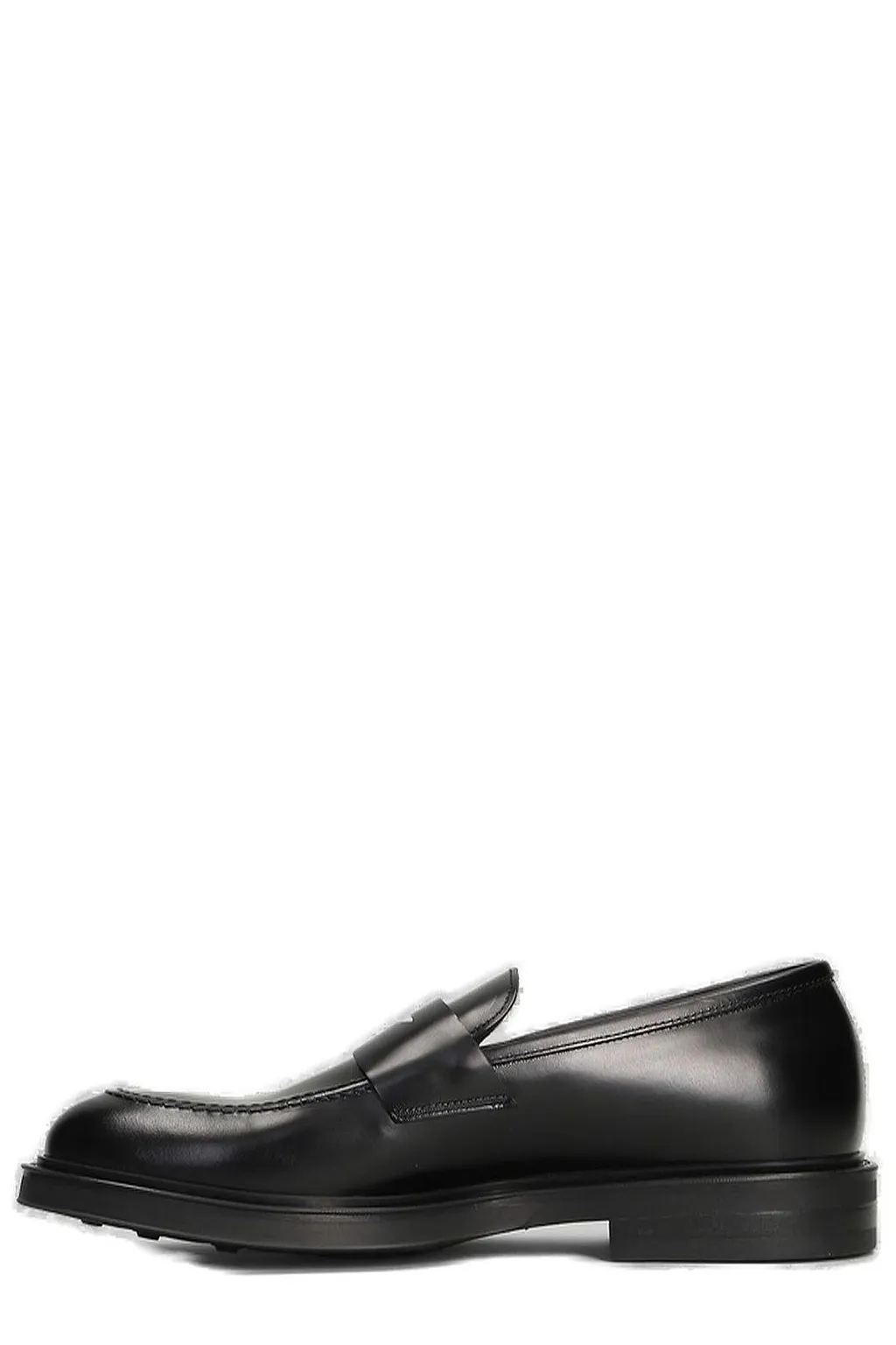 Green George Round Toe Slip-On Loafers