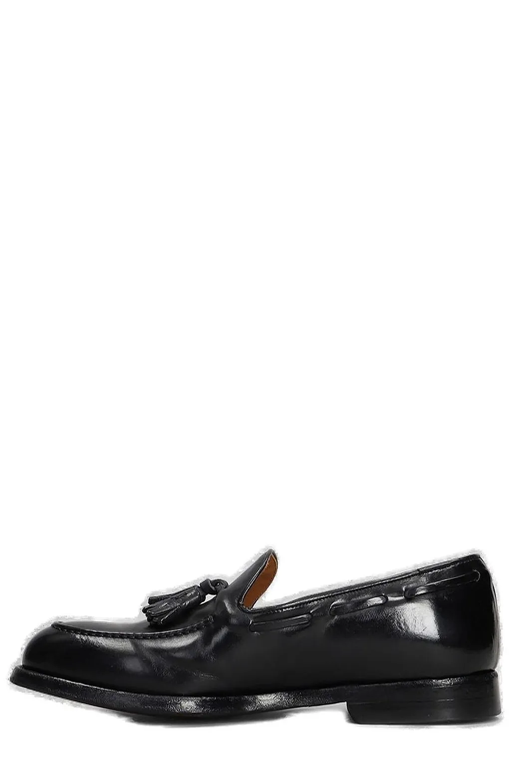Green George Tassel Moccasin Loafers